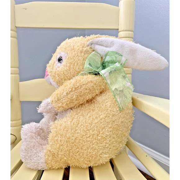 Dan Dee Plush Bunny Yellow White Rabbit Easter Collector's Choice Floppy Ears - Picture 2 of 8